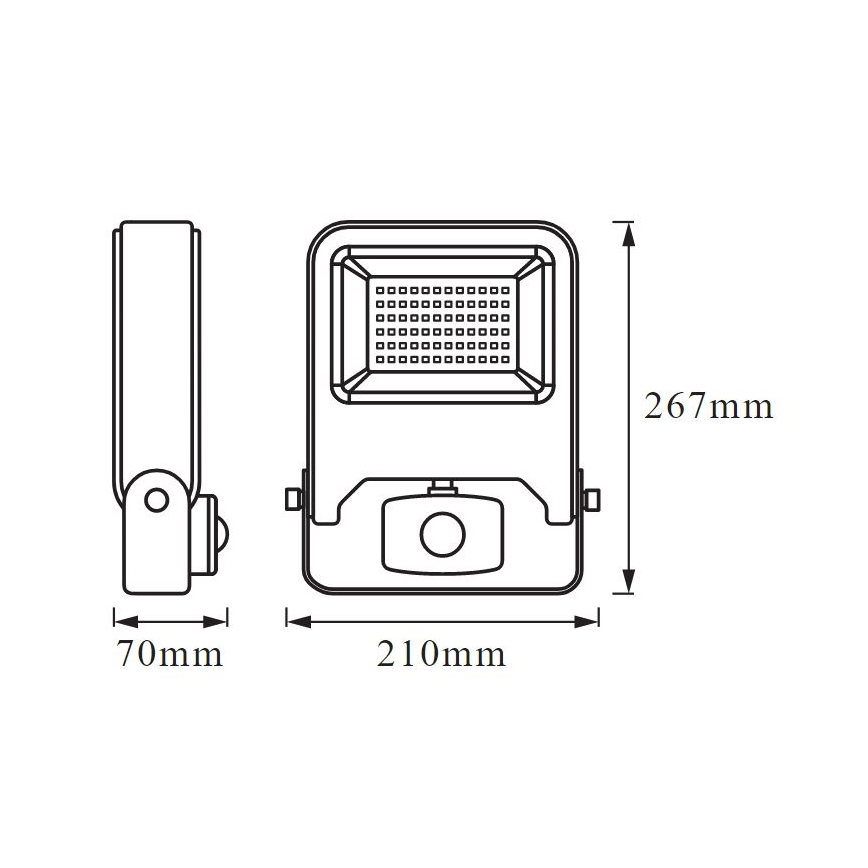 Ledvance - LED Strålkastare med sensor ENDURA LED/50W/230V IP44