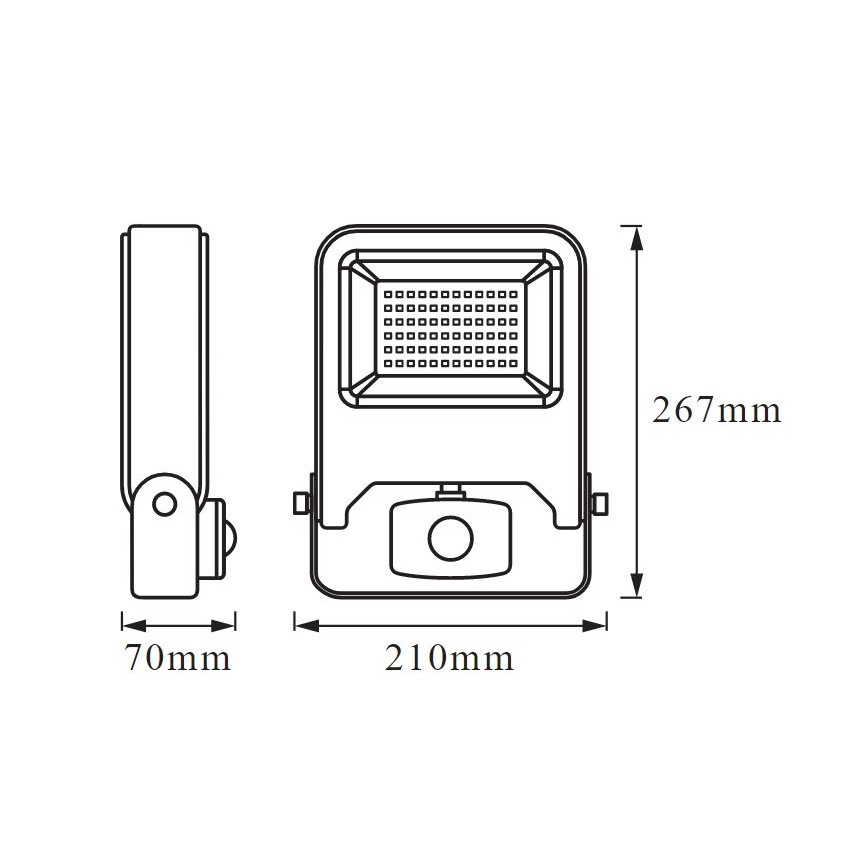 Ledvance - LED Strålkastare med sensor ENDURA LED/50W/230V IP44