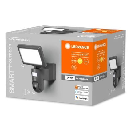 Ledvance - -LED Dimbar strålkastare med sensor och kamera SMART+ LED/23W/230V Wi-Fi IP44