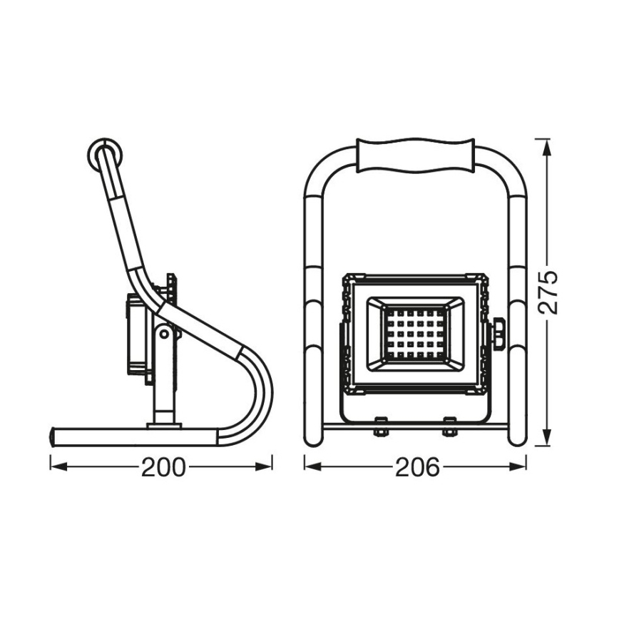 Ledvance - LED strålkastare  R-STAND LED/10W/5V IP44