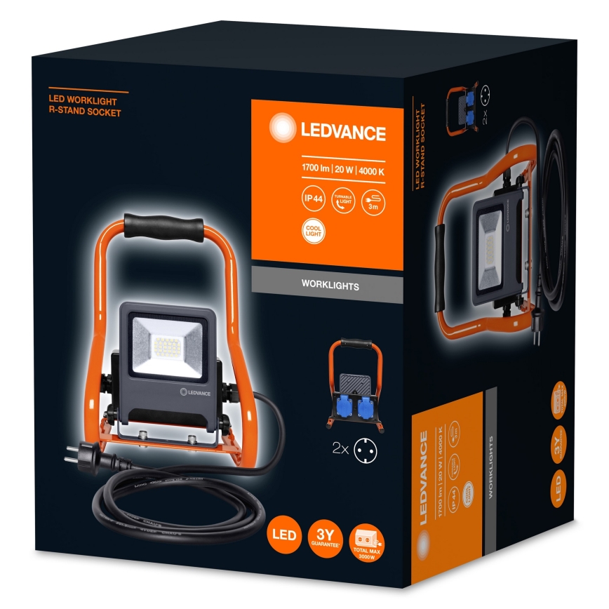 Ledvance - LED Strålkastare R-STAND LED/20W/230V IP44