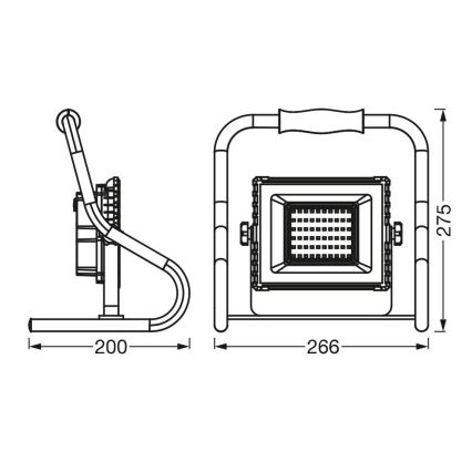 Ledvance - LED strålkastare R-STAND LED/20W/5V 2200 mAh IP44