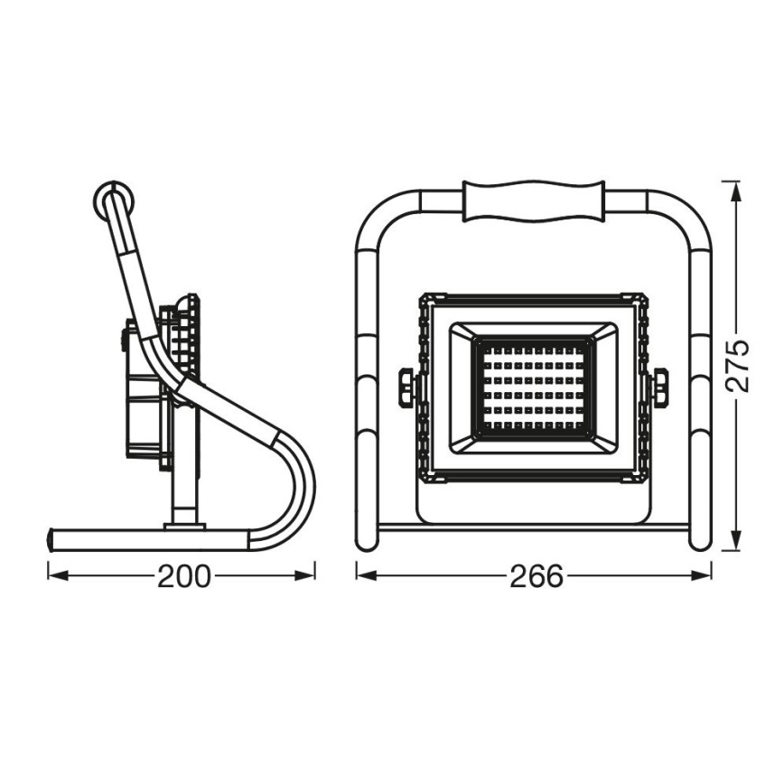 Ledvance - LED strålkastare R-STAND LED/20W/5V 2200 mAh IP44