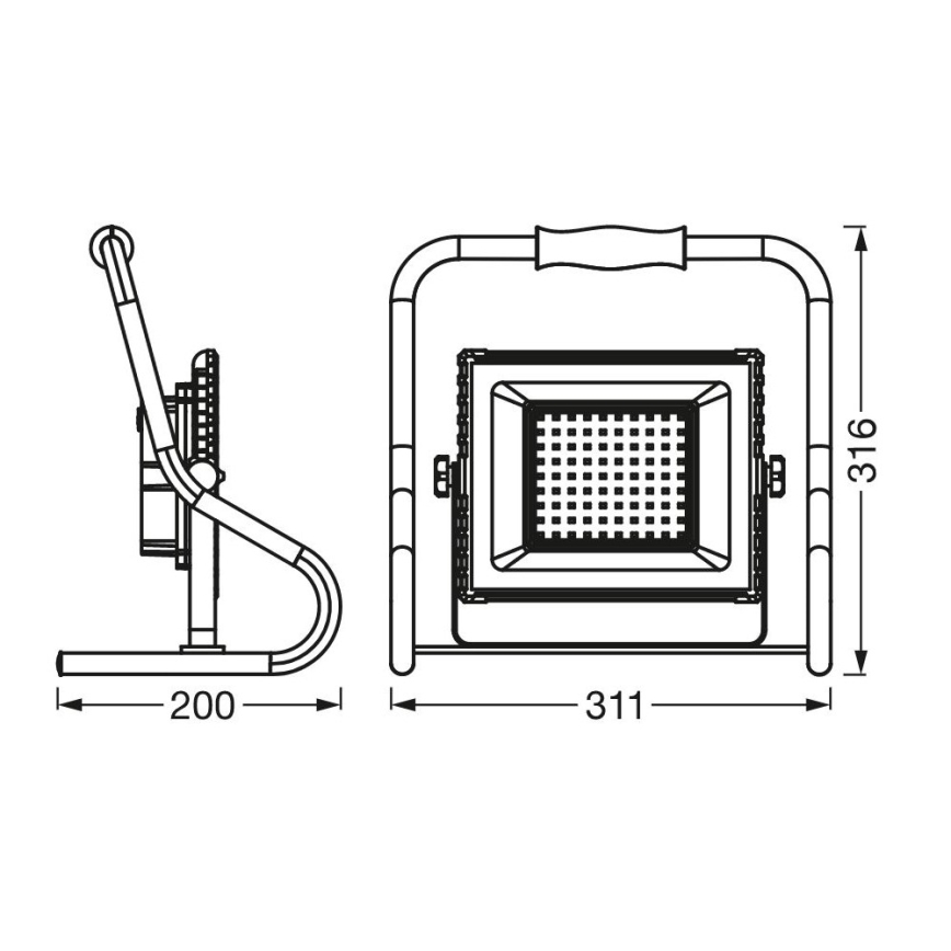 Ledvance - LED strålkastare R-STAND LED/30W/5V 2200 mAh IP44