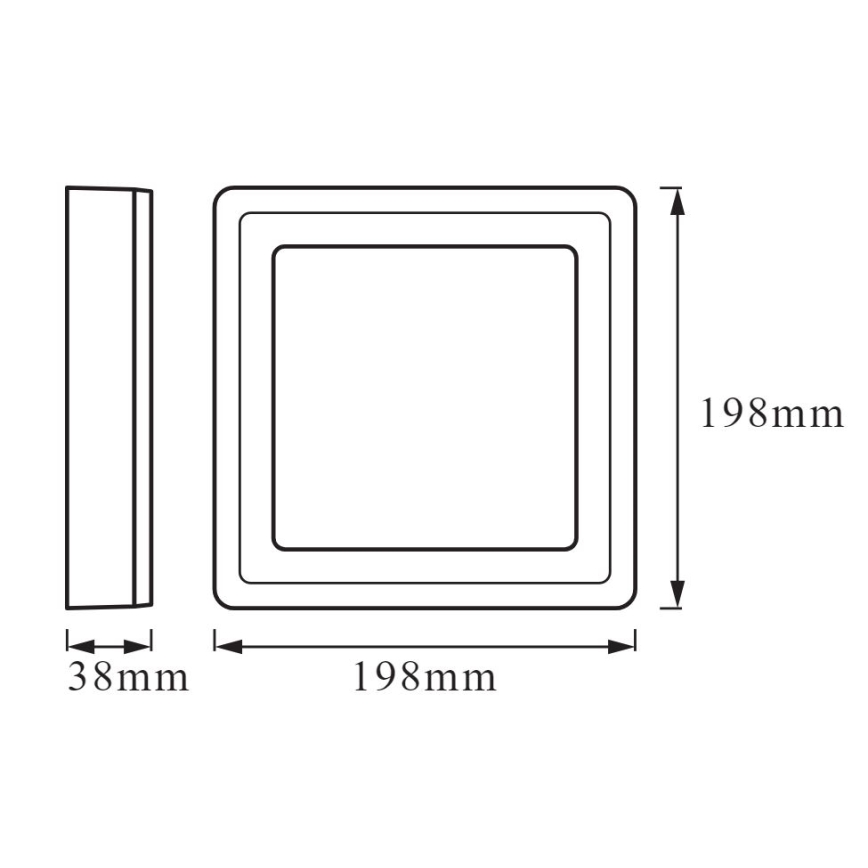 Ledvance - LED Takbelysning CLICK LED/15W/230V