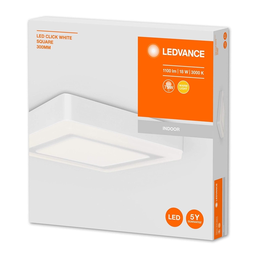 Ledvance - LED Takbelysning fyrkantig LED/18W/230V