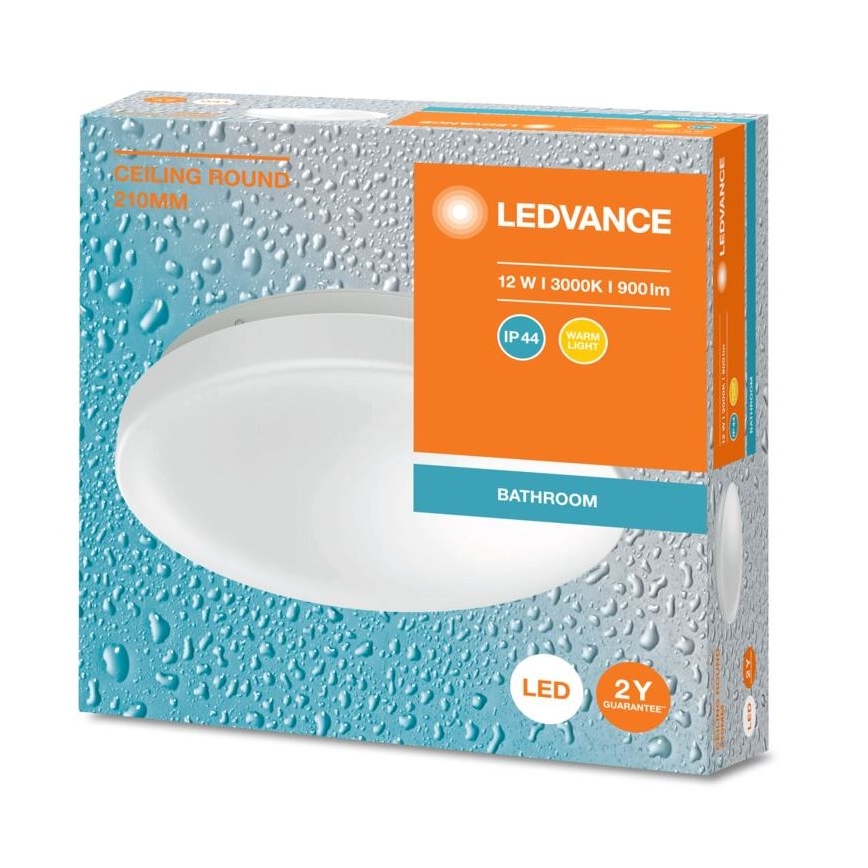 Ledvance - LED taklampa för badrum CEILING ROUND LED/12W/230V 3000K IP44