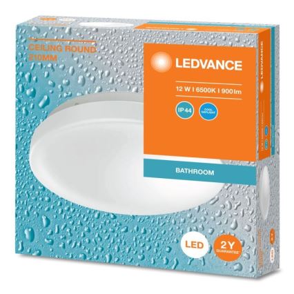 Ledvance - LED taklampa för badrum CEILING ROUND LED/12W/230V 6500K IP44