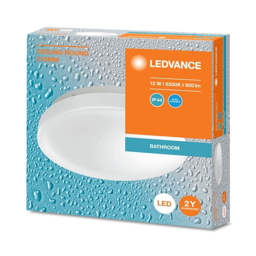 Ledvance - LED taklampa för badrum CEILING ROUND LED/12W/230V 6500K IP44