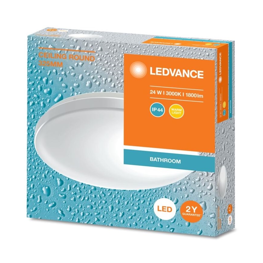 Ledvance - LED taklampa för badrum CEILING ROUND LED/24W/230V 3000K IP44