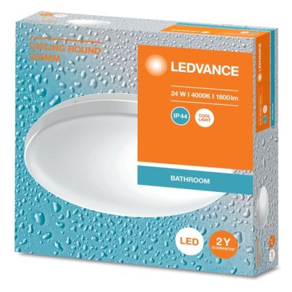 Ledvance - LED taklampa för badrum CEILING ROUND LED/24W/230V 4000K IP44