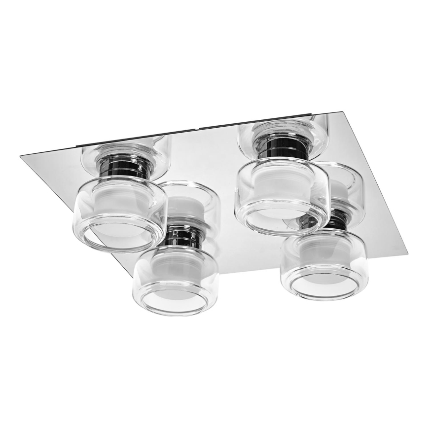 Ledvance - LED taklampa för badrum ORBIS FLAME 4xLED/5,5W/230V 3000/4000K IP44 krom