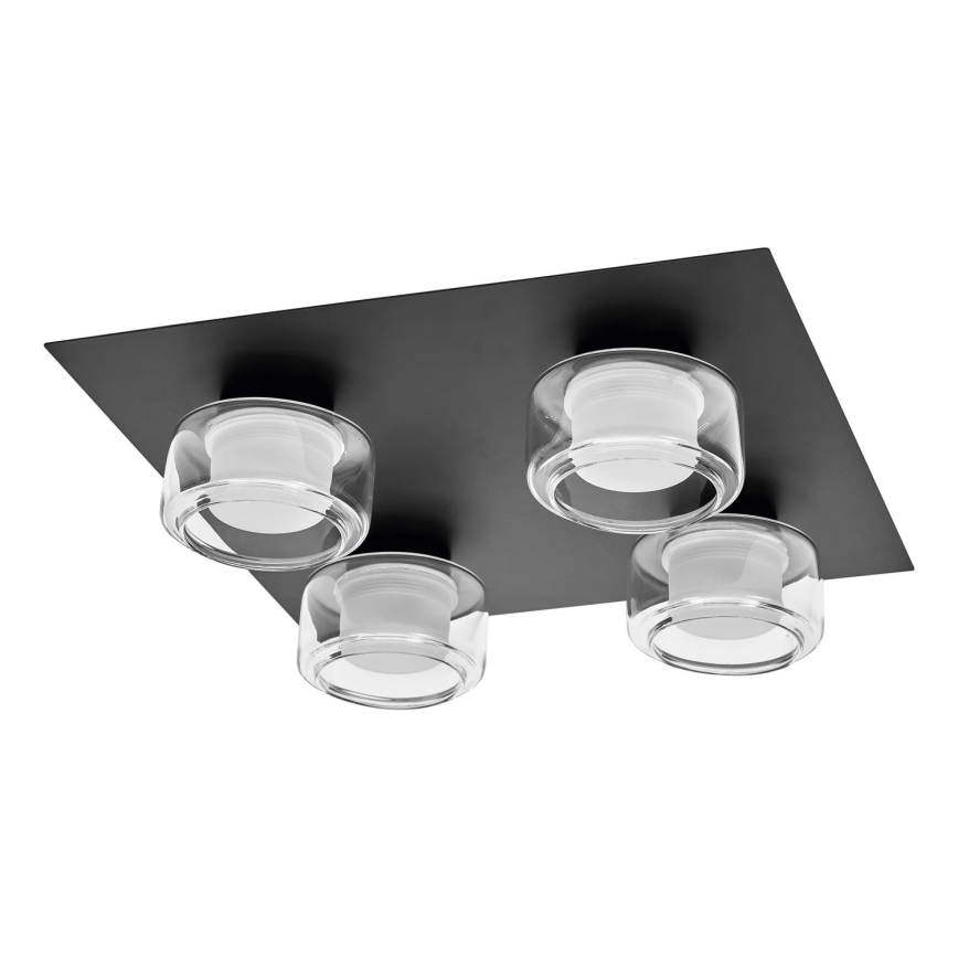 Ledvance - LED taklampa för badrum ORBIS FLAME 4xLED/5,5W/230V 3000/4000K IP44 svart