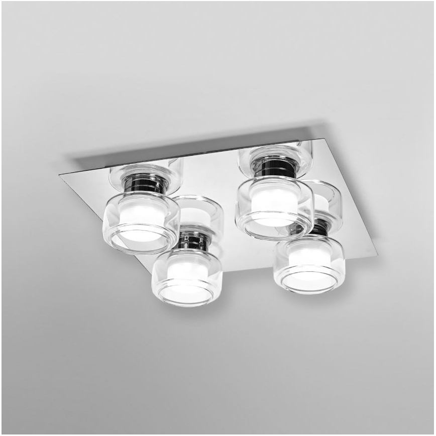 Ledvance - LED taklampa för badrum ORBIS FLAME 4xLED/5,5W/230V 3000/4000K IP44 krom