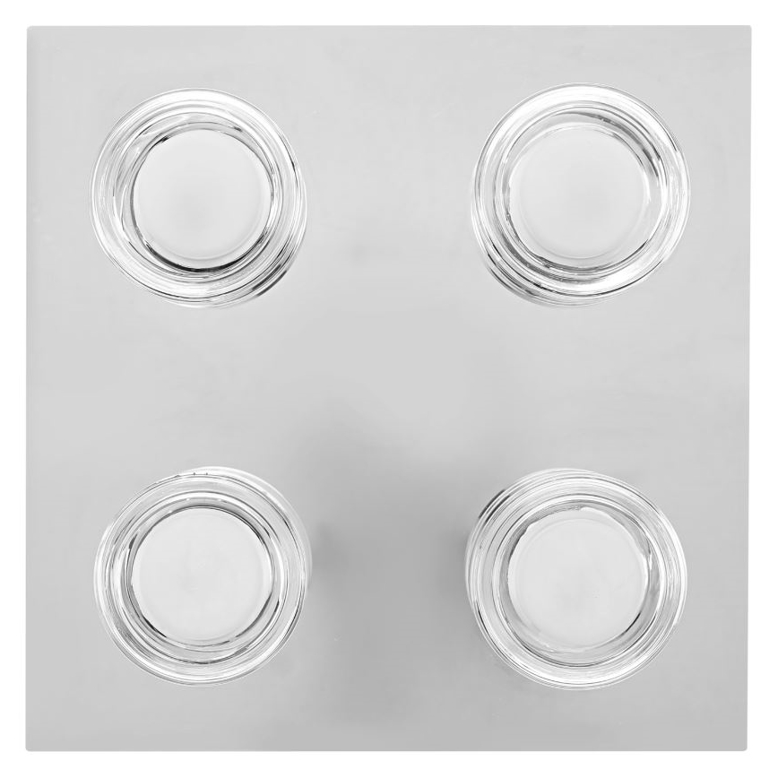 Ledvance - LED taklampa för badrum ORBIS FLAME 4xLED/5,5W/230V 3000/4000K IP44 krom