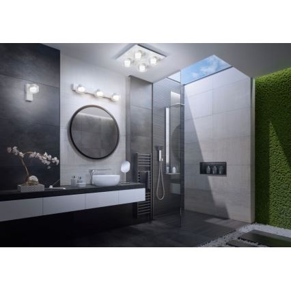 Ledvance - LED taklampa för badrum ORBIS FLAME 4xLED/5,5W/230V 3000/4000K IP44 vit