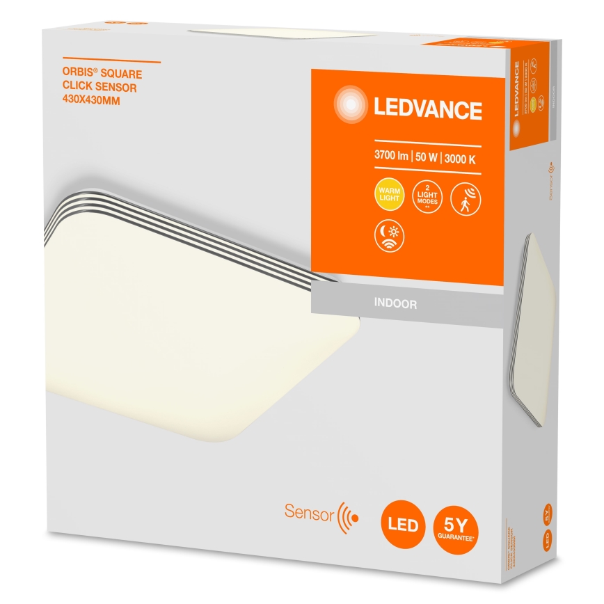 Ledvance - LED taklampa med sensor ORBIS LED/50W/230V 3000K