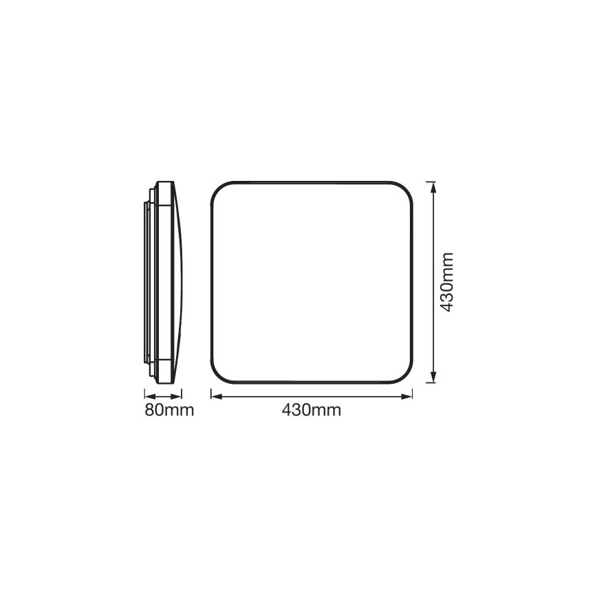 Ledvance - LED taklampa med sensor ORBIS LED/50W/230V 3000K