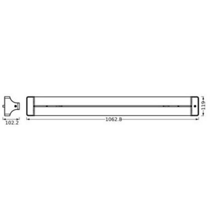 Ledvance - LED taklampa OFFICE LINE LED/42W/230V 106 cm