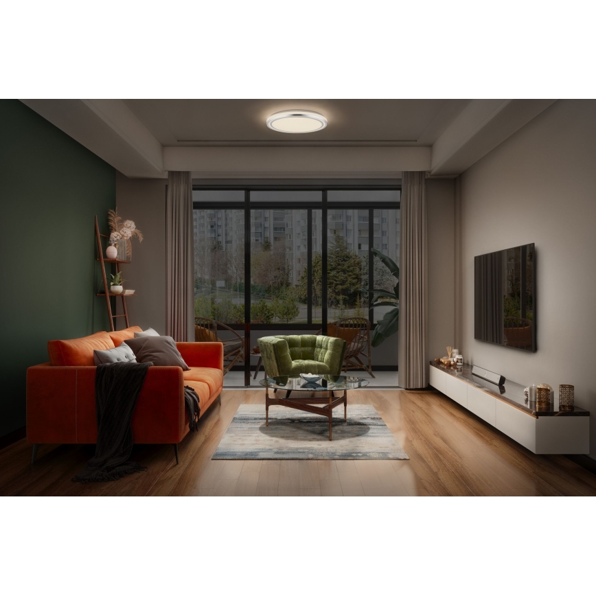 Ledvance - LED taklampa ORBIS HELMAN LED/36W/230V diameter 48,5 cm silver