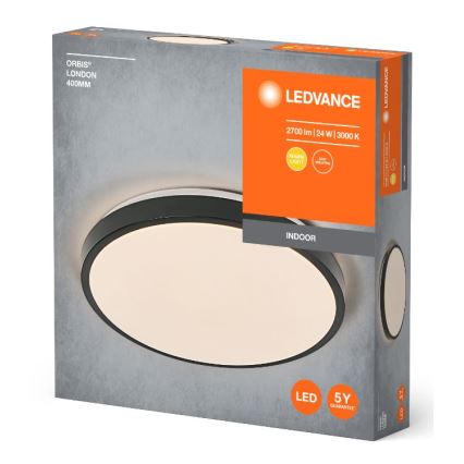 Ledvance - LED taklampa ORBIS LONDON LED/24W/230V svart