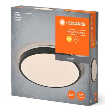 Ledvance - LED taklampa ORBIS LONDON LED/36W/230V svart
