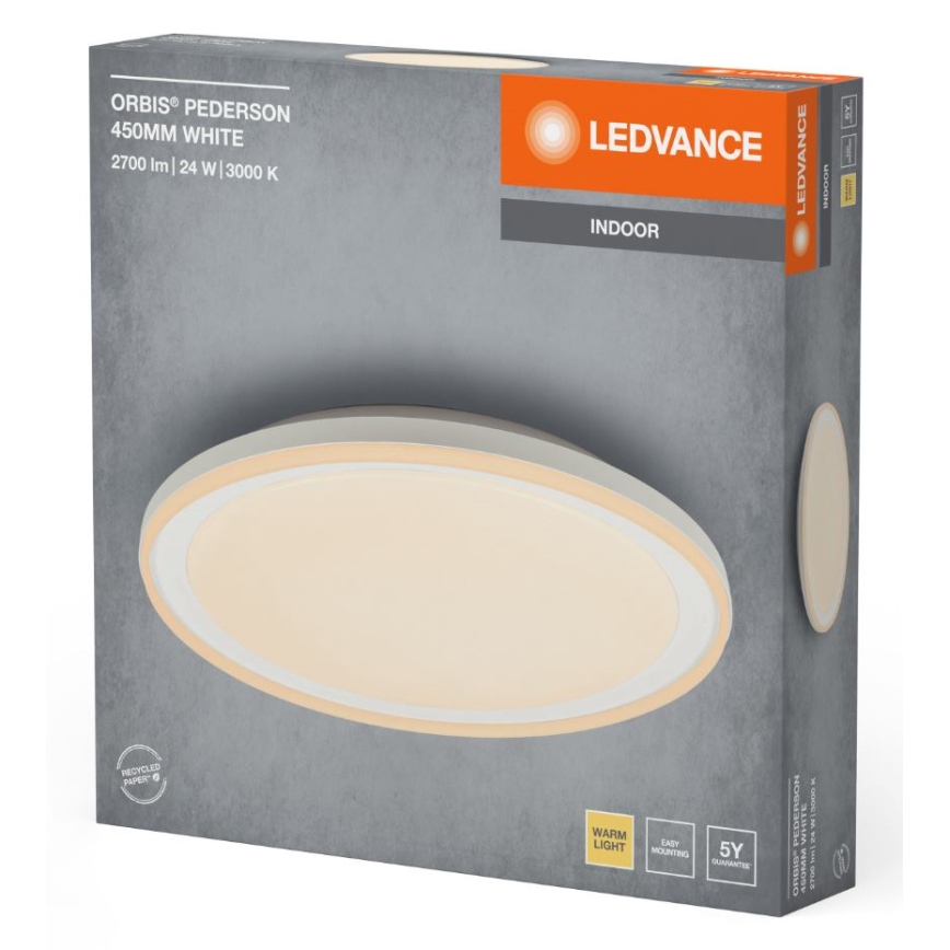 Ledvance - LED taklampa ORBIS PEDERSON LED/24W/230V diameter 45 cm vit