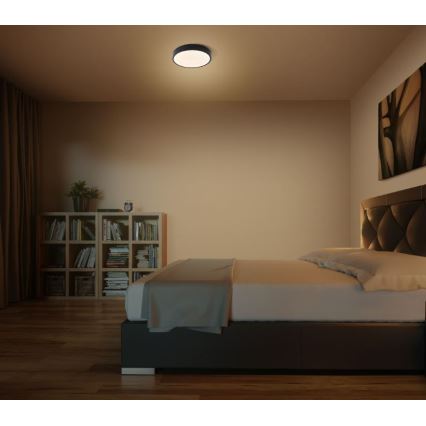 Ledvance - LED taklampa ORBIS SLIM LED/20W/230V svart