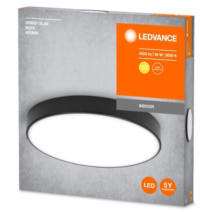 Ledvance - LED taklampa ORBIS SLIM LED/36W/230V svart