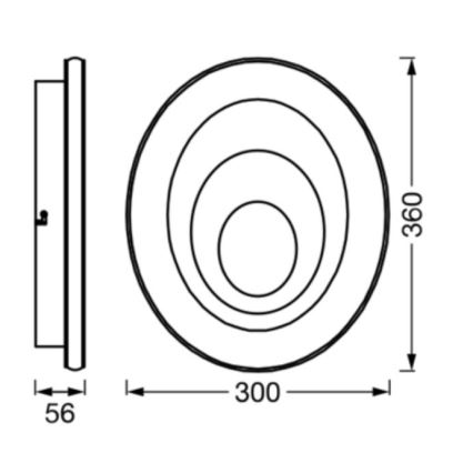 Ledvance - LED taklampa ORBIS SPIRAL LED/27W/230V