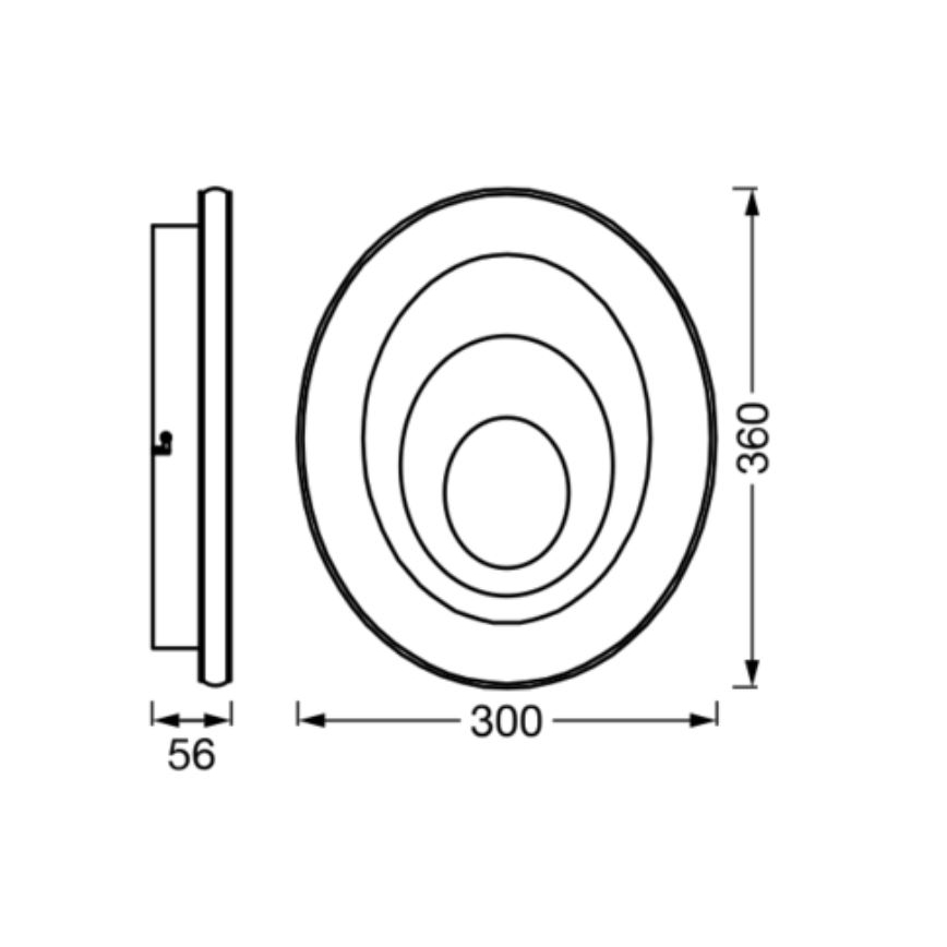 Ledvance - LED taklampa ORBIS SPIRAL LED/27W/230V