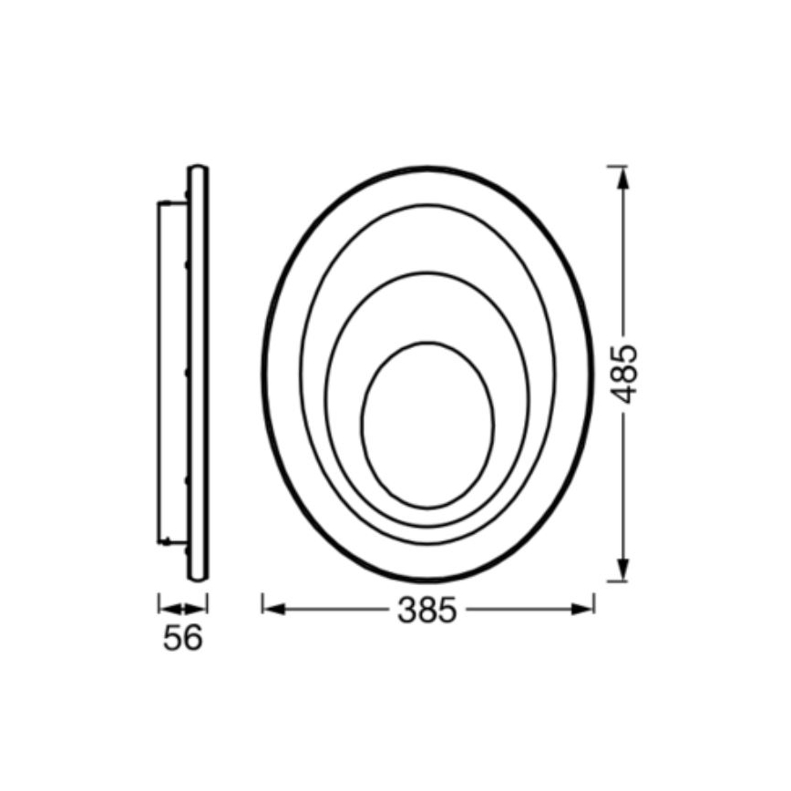 Ledvance - LED taklampa ORBIS SPIRAL LED/37W/230V