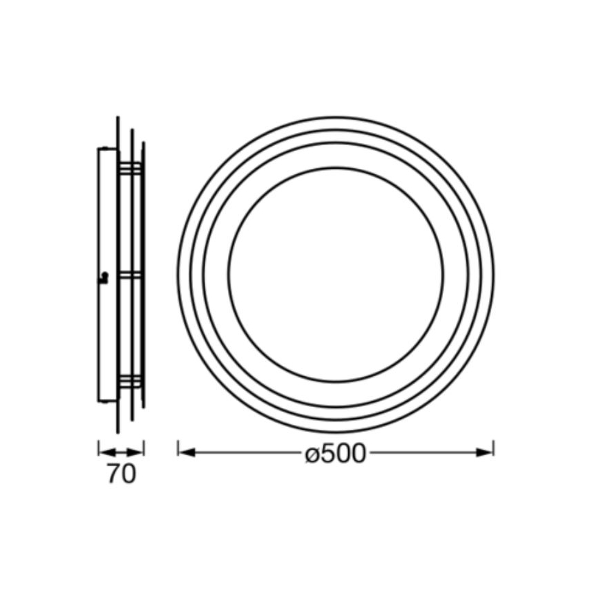 Ledvance - LED taklampa ORBIS SPIRAL LED/38W/230V