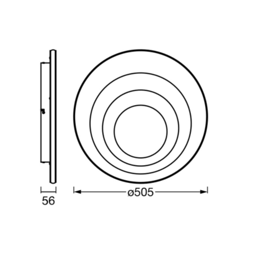 Ledvance - LED taklampa ORBIS SPIRAL LED/42W/230V