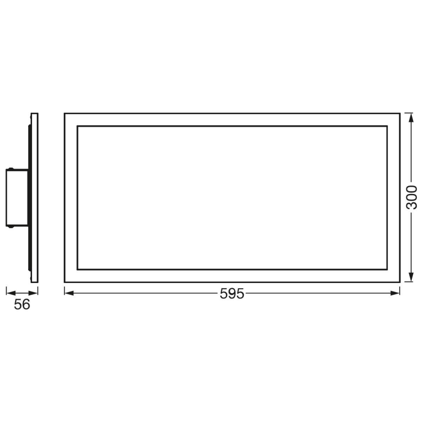 Ledvance - LED taklampa PLANON LED/22W/230W