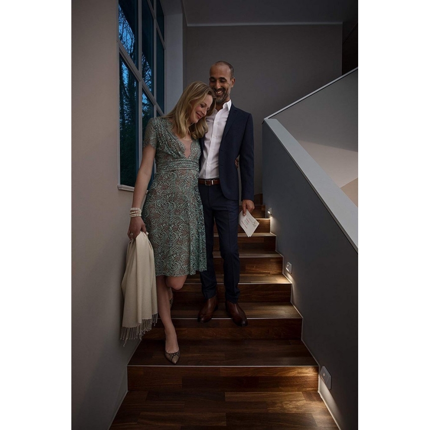 Ledvance - LED trappbelysning med sensor NIGHTLUX LED/0,25W/3×AAA IP54