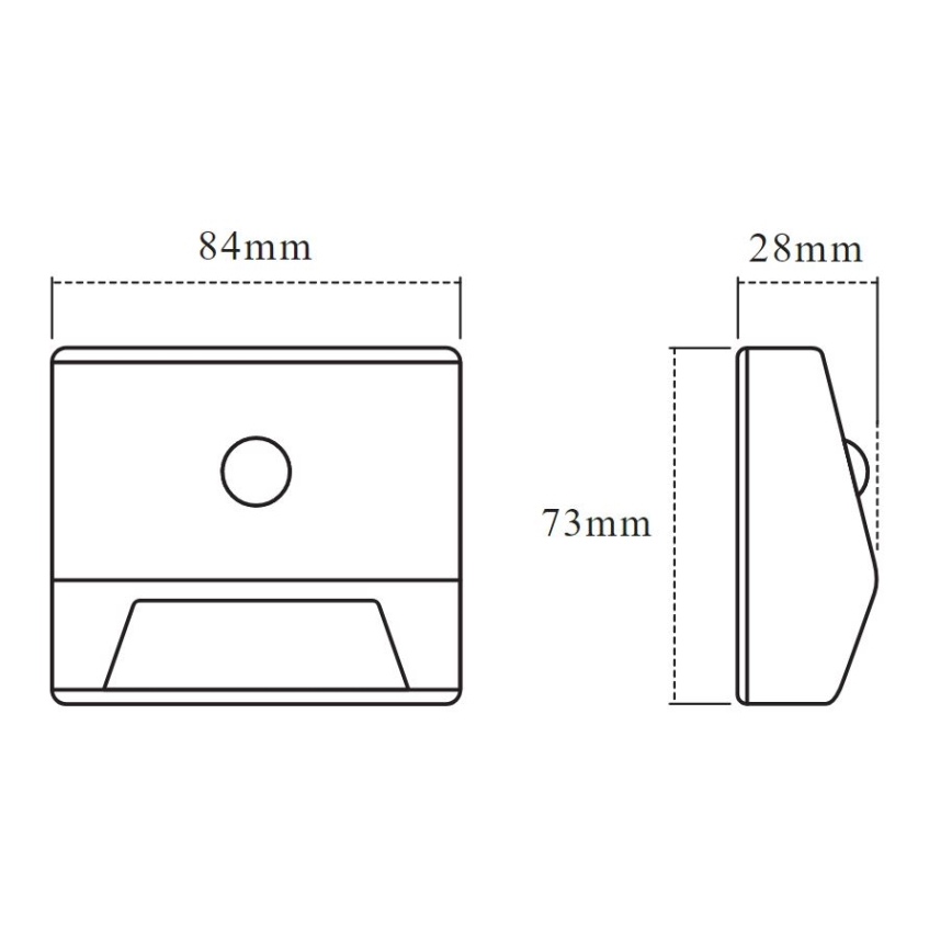 Ledvance - LED trappbelysning med sensor NIGHTLUX LED/0,25W/3×AAA IP54