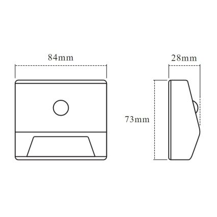 Ledvance - LED Trappljus med sensor NattbelysningLUX LED/0.25W/3xAAA IP54