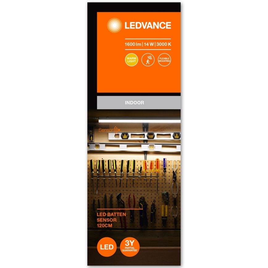 Ledvance - LED Underskåpsbelysning för kök med sensor BATTEN LED/14W/230V 120 cm
