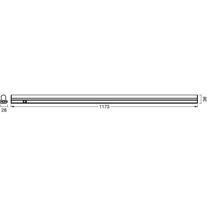 Ledvance - LED Underskåpsbelysning för kök med sensor BATTEN LED/14W/230V 120 cm