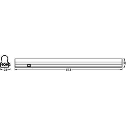 Ledvance - LED Underskåpsbelysning med sensor BATTEN LED/8W/230V 60 cm