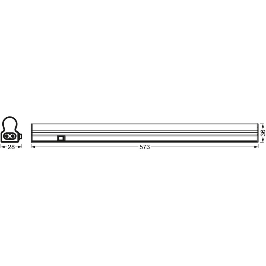 Ledvance - LED Underskåpsbelysning med sensor BATTEN LED/8W/230V 60 cm