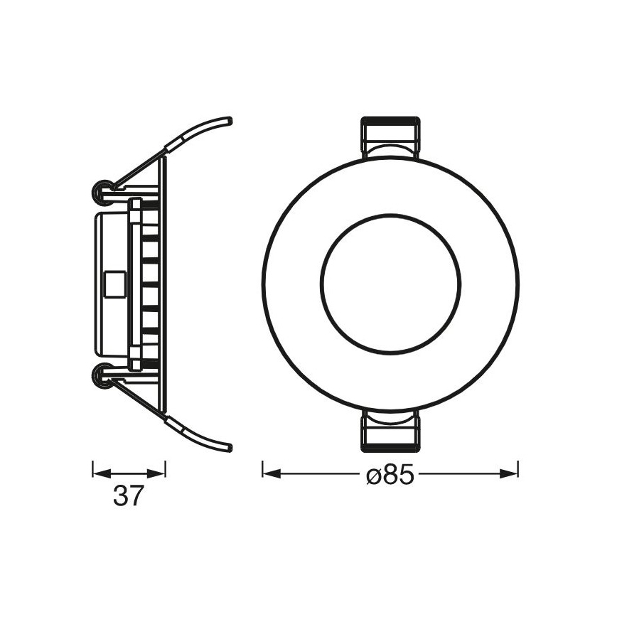 Ledvance - LED upphängd taklampa  SLIM LED/4,5W/230V 3000K