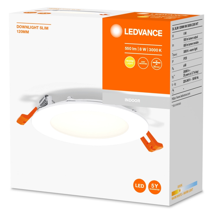 Ledvance - LED upphängd taklampa  SLIM LED/8W/230V 3000K