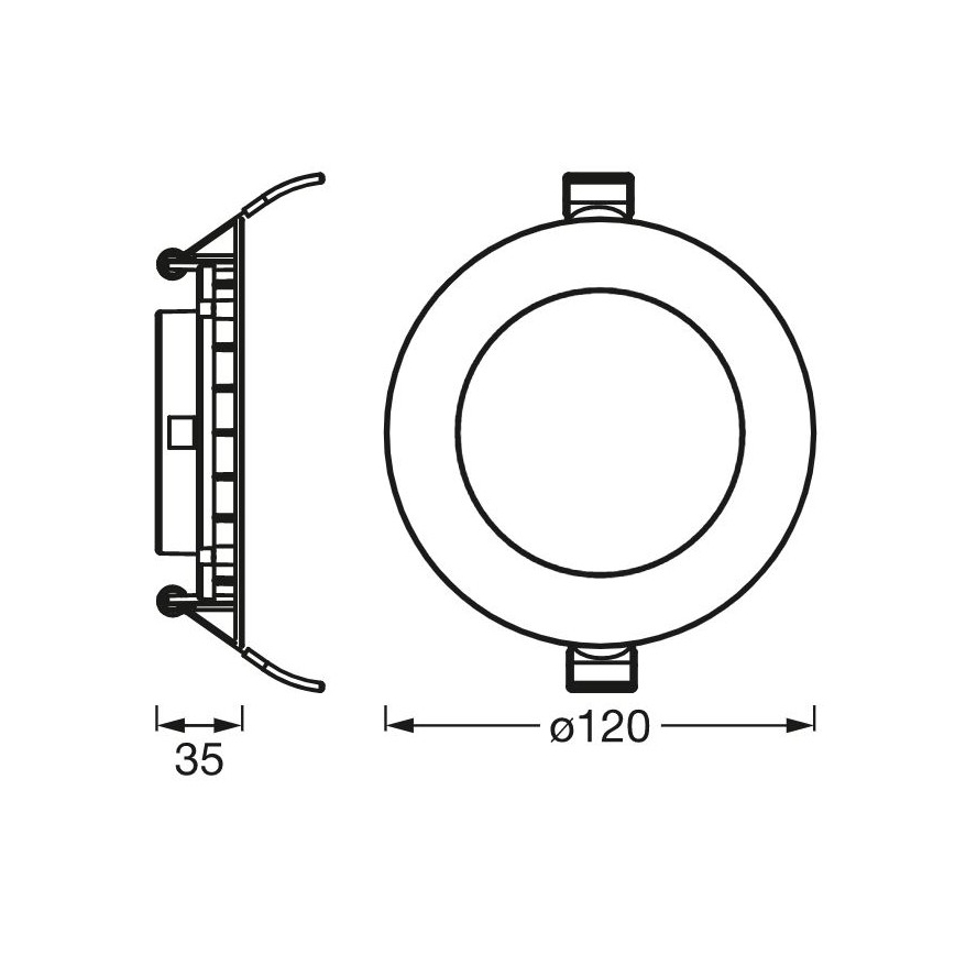 Ledvance - LED upphängd taklampa  SLIM LED/8W/230V 6500K