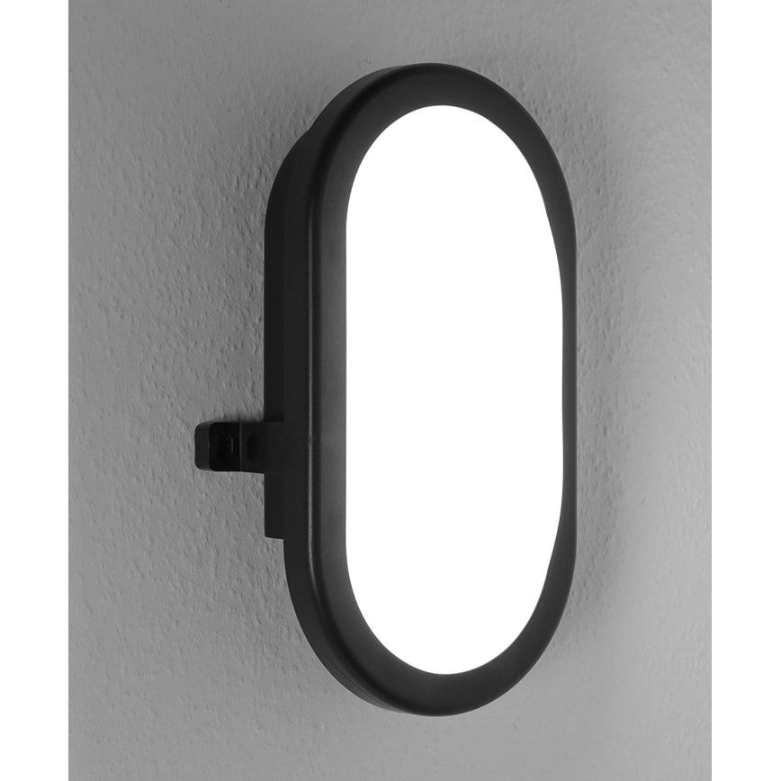 Ledvance - LED Utomhus Väggbelysning BULKHEAD LED/11W/230V IP54 svart