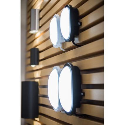 Ledvance - LED Utomhus Väggbelysning BULKHEAD LED/11W/230V IP54 svart