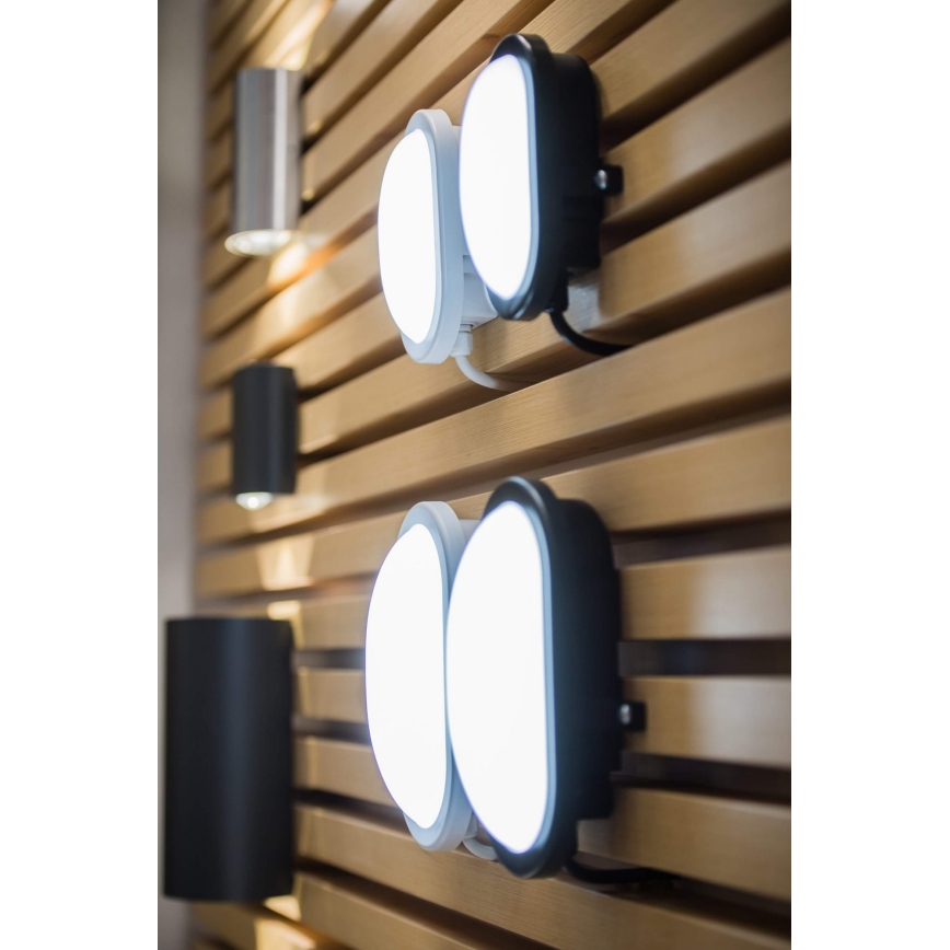 Ledvance - LED Utomhus Väggbelysning BULKHEAD LED/11W/230V IP54 svart