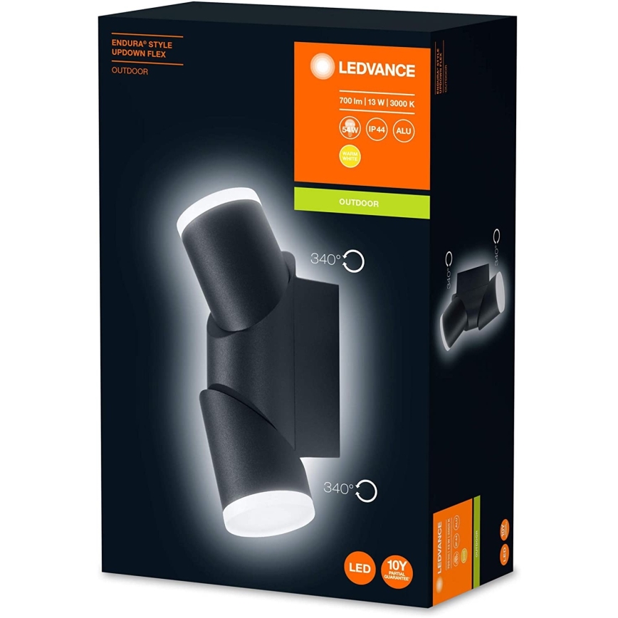 Ledvance - LED Utomhus Väggbelysning ENDURA 2xLED/13W/230V IP44