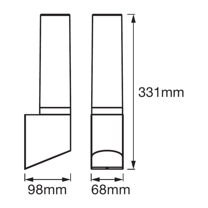Ledvance - LED Utomhus Väggbelysning FLARE 1xLED/7W/230V IP44